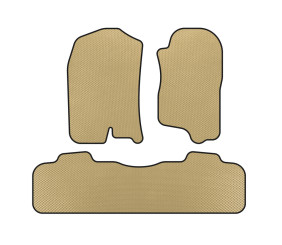 Килимки EVA (2 ряди, 2007-2014, Бежевий) для Chevrolet Tahoe рр
