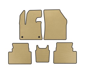 Килимки EVA (Педаль газу з підлоги, Бежевий) для Citroen C5 Aircross 2017- рр