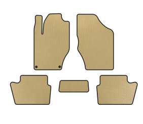 Килимки EVA (HB, До рестайлінгу, Бежевий) для Citroen DS-4 2010-2015 рр