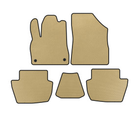 Килимки EVA (HB, Гібрид/АКПП, Бежевий) для Citroen DS-5 2011-2015 рр
