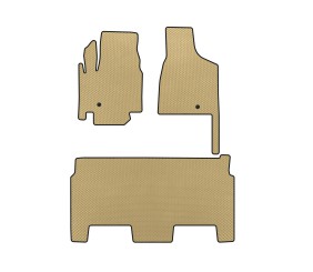 Килимки EVA (2008-2020, 8-ми місний/Комплектація SXT, Бежевий) для Dodge Grand Caravan V рр