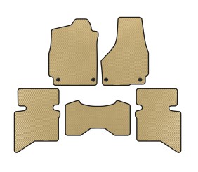 Килимки EVA (2009-2026, 5-ти місний/Чотиримісна кабіна, Бежевий) для Dodge RAM