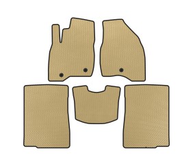 Килимки EVA (2015-2017, 2 ряди, 7-ми місний, Бежевий) для Ford Explorer рр