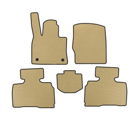 Килимки EVA (2 ряди, 7-ми місний, Бежевий) для Ford Explorer 2019- рр