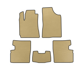 Килимки EVA (2009-2014, HB, 5-ти дверний, Бежевий) для Geely Emgrand EC7 2009- рр
