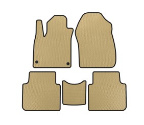Килимки EVA (7-ми місний, Бежевий) для Honda CRV 2017-2022 рр