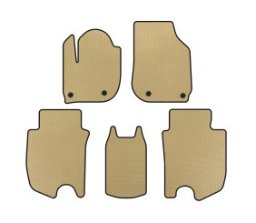 Килимки EVA (HB, Гібрид, Бежевий) для Honda FIT/Jazz 2014- рр