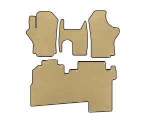 Килимки EVA (2004-2007, 2 ряди, 8-ми місний, Бежевий) для Hyundai H200, H1, Starex рр