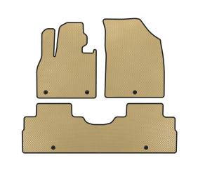 Килимки EVA (2 ряди, 8-ми місний, Бежевий) для Hyundai Palisade 2018-2025 рр