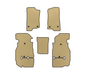 Килимки EVA (Rubicon Unlimited/5-ти дверний, Бежевий) для Jeep Wrangler 2018- рр