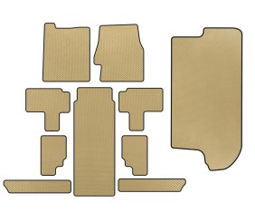 Килимки EVA (повний салон, Бежевий) для Kia Carnival 2002-2013 рр