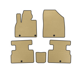 Килимки EVA (2 ряди, 7-ми місний, Бежевий) для Kia Stonic 2017- рр