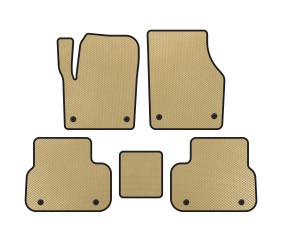 Килимки EVA (2014-2019, 2 ряди, Бежевий) для Land Rover Discovery Sport 2014- рр