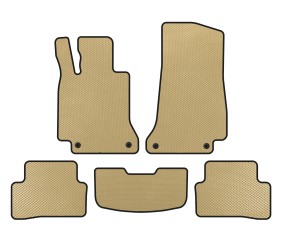 Килимки EVA (SD, Бежевий) для Mercedes C-сlass W205 2014-2021 рр