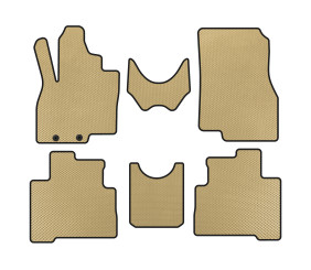 Килимки EVA (2 ряди, Бежевий) для Mitsubishi Grandis 2003-2011 рр