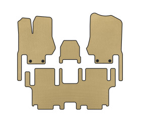 Килимки EVA (2 ряди, 7-ми місний, Бежевий) для Nissan Quest 2011-2017 рр