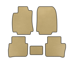 Килимки EVA (HB, Бежевий) для Nissan Tiida 2011-2014 рр