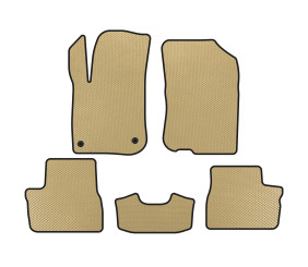 Килимки EVA (2015-2019, HB, 5-ти дверний, Бежевий) для Peugeot 208 рр
