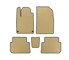Килимки EVA (SD, Бежевий) для Peugeot 407 2004-2011 рр