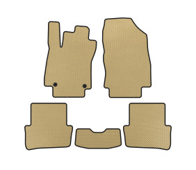 Килимки EVA (2012-2016, HB, 5-ти дверний, Бежевий) для Renault Clio IV рр
