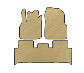 Килимки EVA (2 ряди, Бежевий) для Renault Scenic/Grand 2003-2009 рр