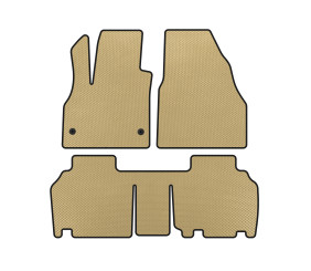 Килимки EVA (2 ряди, 5-ти дверний/7-місний, Бежевий) для Renault Kangoo 2008-2020 рр
