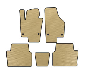 Килимки EVA (2 ряди, Бежевий) для Seat Alhambra 2010- рр