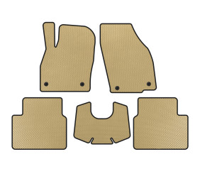 Килимки EVA (АКПП, Бежевий) для Skoda Kamiq 2019- рр