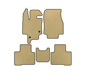 Килимки EVA (2 ряди, 7-ми місний, Бежевий) для Toyota Highlander 2019- рр