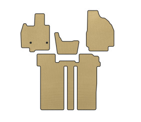 Килимки EVA (2 ряди, 6-ти місний, Бежевий) для Toyota Previa 2006-2019 рр