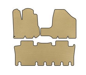 Килимки EVA (2 ряди, Бежевий) для Toyota Sienna 2003-2009 рр