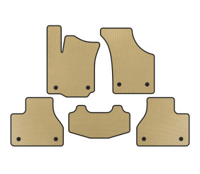 Килимки EVA (SD, Коротка база, Бежевий) для Volkswagen Phaeton 2002-2016 рр