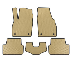 Килимки EVA (HB, Бежевий) для Volkswagen Polo 2017- рр