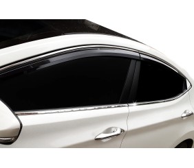 Повна окантовка стекол (10 шт, нерж.) для Hyundai Elantra (MD/UD) 2011-2015 рр
