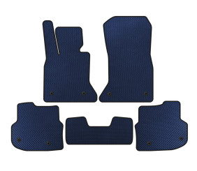 Килимки 2010-2013 (EVA, сині) для BMW 5 серія F10/F11 рр