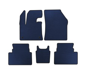 Килимки EVA (Педаль газу з підлоги, Синій) для Citroen C5 Aircross 2017- рр