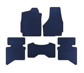 Килимки EVA (2009-2026, 5-ти місний/Чотиримісна кабіна, Синій) для Dodge RAM