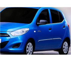 Окантовка вікон (6 шт, нерж.) для Hyundai I-10 2008-2013 рр