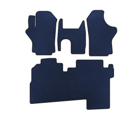 Килимки EVA (2004-2007, 2 ряди, 8-ми місний, Синій) для Hyundai H200, H1, Starex рр