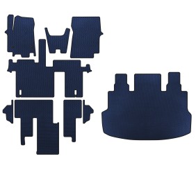 Килимки EVA (повний салон, 1-20261,5/9-ти місний, Синій) для Hyundai Staria 2021- рр