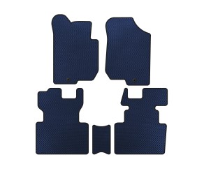 Килимки EVA (2006-2012, 2 ряди, 7-ми місний, Синій) для Kia Carens рр
