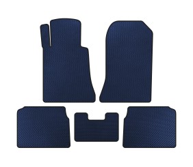 Килимки EVA (SD, Синій) для Mercedes E-сlass W124 1984-1997 рр
