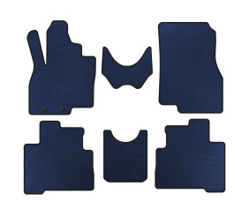 Килимки EVA (2 ряди, Синій) для Mitsubishi Grandis 2003-2011 рр