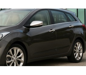 Молдинг бічних стекол (SW, нерж) для Hyundai I-30 2012-2017 рр