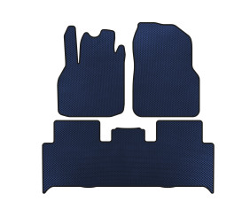 Килимки EVA (2 ряди, Синій) для Renault Scenic/Grand 2003-2009 рр