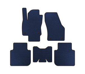 Килимки EVA (5-ти місний/АКПП, Синій) для Skoda Kodiaq 2016-2023 рр