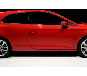 Молдинг бічних стекол (3 дверний, 6 шт, нерж) для Seat Leon 2013-2020 рр