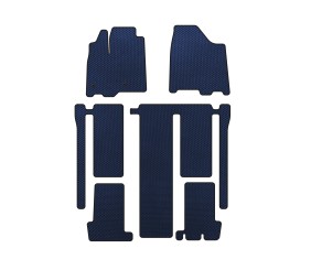 Килимки EVA (3 ряди, Синій) для Toyota Sienna 2010-2020 рр