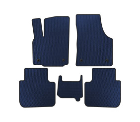 Килимки EVA (2 ряди, 7-ми місний, Синій) для Volkswagen Atlas (Terramont) 2016- рр