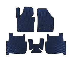 Килимки EVA (2 ряди, 2006-2010, 7-ми місний, Синій) для Volkswagen Touran рр